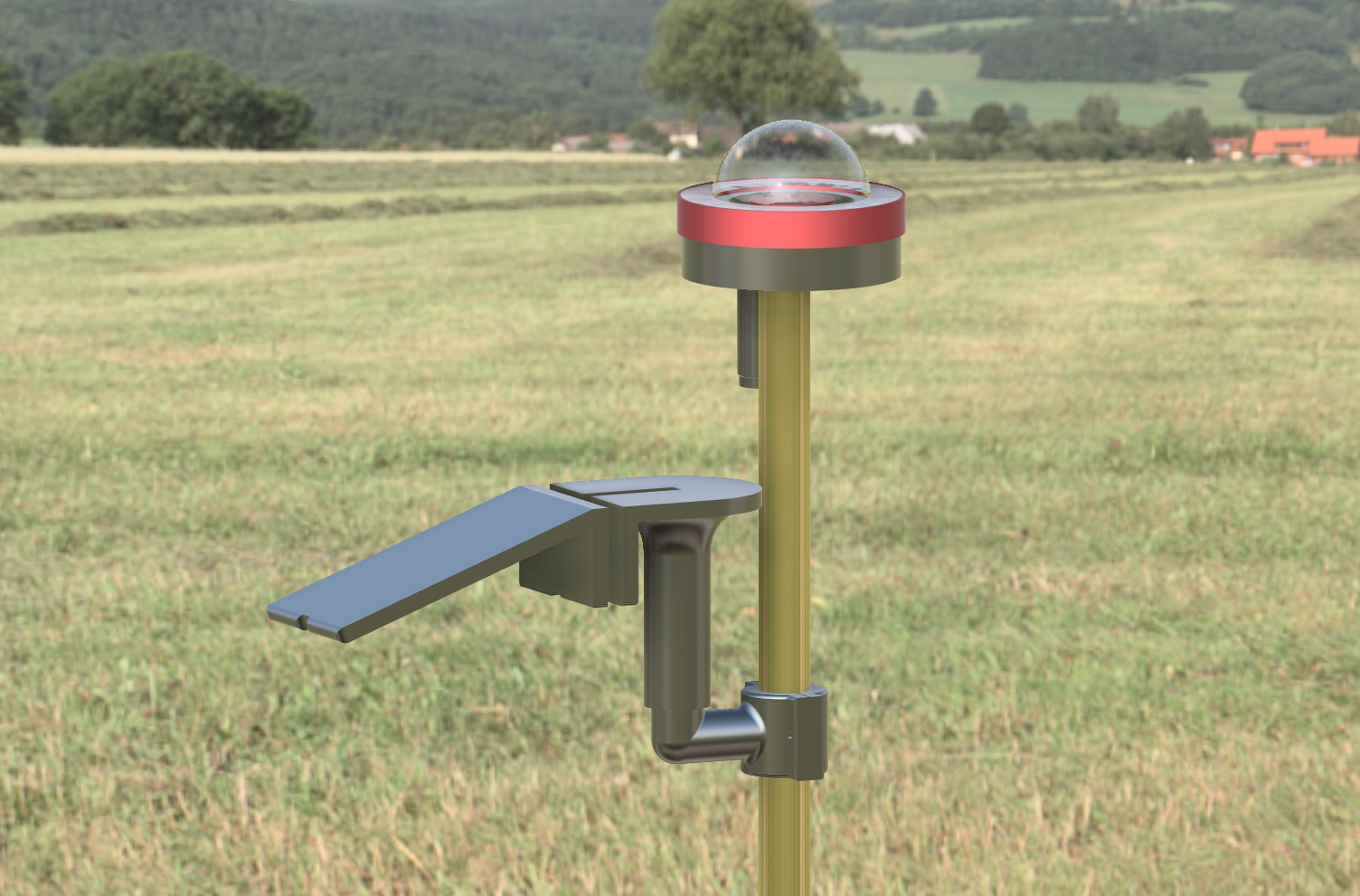 Render 3D della allsky camera